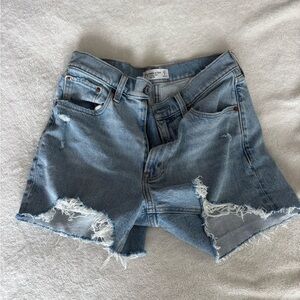 Abercrombie & Fitch Light Blue Jean Shorts